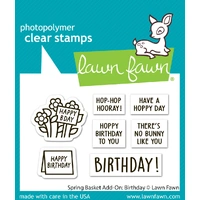 Lawn Fawn - Spring Basket Add-On: Birthday - Stamp and Colouring Stencil Bundle