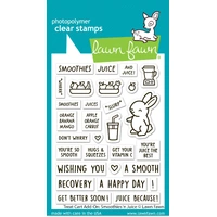Lawn Fawn - Treat Cart Add-On: Smoothies ‘n Juice - Stamp and Colouring Stencil Bundle