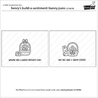 Lawn Fawn - Stamps - Henry’s Build a Sentiment: Bunny Puns - LF3678