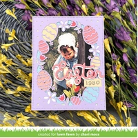 Lawn Fawn - Lawn Cuts - Easter Egg Backdrop Dies - LF3687