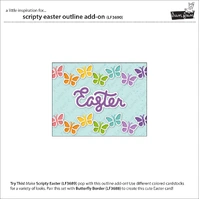 Lawn Fawn - Lawn Cuts - Scripty Easter Outline Add-On Dies - LF3690