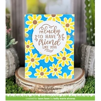 Lawn Lawn - Lawn Clippings - Daisy Bloom Background Stencils - LF3693