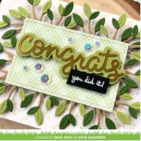 Lawn Fawn - Lawn Cuts - Scripty Congrats Outline Add-On Die - LF3736