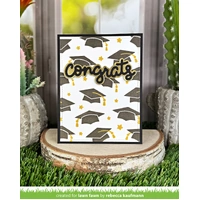 Lawn Lawn - Lawn Clippings - Graduation Caps Background Stencils - LF3739