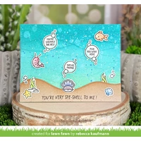 Lawn Fawn - Lawn Cuts - Reveal Wheel Keep On Swimming Drop Down Add-On Set - LF3787