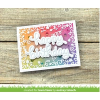 Lawn Fawn - Lawn Cuts - Scripty Happy Outline Add-On Die - LF3813