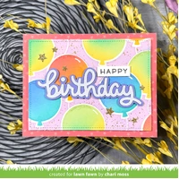 Lawn Fawn - Lawn Cuts - Scripty Birthday Outline Add-On Die - LF3814