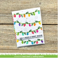 Lawn Lawn - Lawn Clippings - String Of Lights Backgrund Stencil - LF3924
