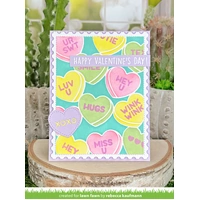 Lawn Lawn - Lawn Clippings - Candy Hearts Stencil - LF3967