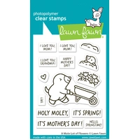 Lawn Fawn - A Mole Lot of Flowers - Stamp and Die Bundle