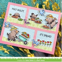 Lawn Fawn - Stamps - All The Garden Hats - LF4034