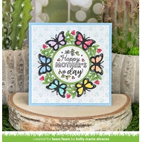 Lawn Fawn - Lawn Cuts - Magic Iris Butterfly Wreath Add-On Dies - LF4046