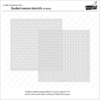 Lawn Lawn - Lawn Clippings - Basket Weave Stencils - LF4054