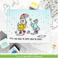 Lawn Fawn - Stamps - Silly Goose, Rain or Shine - LF4072