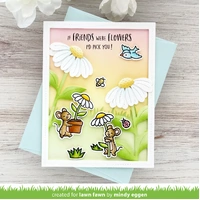 Lawn Fawn - Stamps - Mice Flowers - LF4076