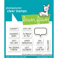 Lawn Fawn - Tiny Sentiments: Graduation - Stamp and Die Bundle