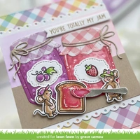 Lawn Fawn - Lawn Cuts - Build-a-Drink Mason Jar Jam and Honey Add-On Dies - LF4133