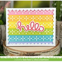 Lawn Fawn - Lawn Cuts - Scripty Hello Die Outline Add-On Dies - LF4141