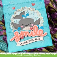 Lawn Fawn - Lawn Cuts - Scripty Smile Outline Add-On Dies - LF4142