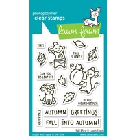 Lawn Fawn - Fall Mice - Stamp and Die Bundle