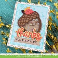 Lawn Fawn - Lawn Cuts - Stitched Acorn Frame - LF4210