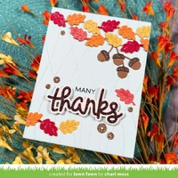 Lawn Fawn - Lawn Cuts - Leaf And Acorn Border - LF4211