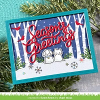 Lawn Fawn - Lawn Cuts - Giant Season's Greetings Die - LF4274