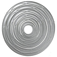 Scrap Dragon Wonky Stitched Nesting Dies Bundle Circle Square Rectangle Oval