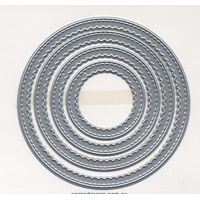 Scrap Dragon Stitched Scalloped Frames Nesting Dies Bundle Circle Square Rectangle Oval