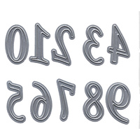 Scrap Dragon Dies Numbers Italics Large 32mm
