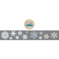 Arden Creative  - TEXT(ures) Winter In Bloom Snowflakes Kiss-Cut PET Tape