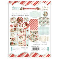 Mintay Papers Elements 27/Pkg White Christmas