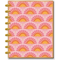 Happy Planner - Disc Bound Notebook - Dotted Lined Paper - Retro Sunset