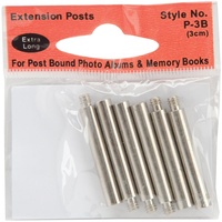 Pioneer Extension Screw Posts Extra Long 3cm 6pk