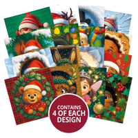 Hunkydory Crafts Festive Peeping Pals Square Pocket Pad
