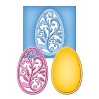 Spellbinders Shapeabilities Die DLites Filigree Egg S2-053 