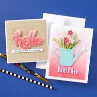 Spellbinders Die Stitched Hello Etched Dies S2-408
