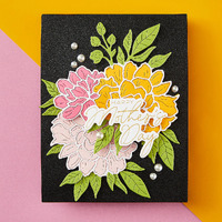 Spellbinders Die Peony Celebration Etched Dies S4-1333
