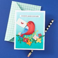 Spellbinders Die Love Note Bird Etched Dies S4-1352