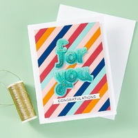 Spellbinders Die Stitched Thank You & For You Etched Dies S4-1355