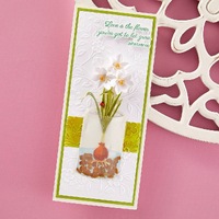 Spellbinders Die Paperwhites and Glass Vase Etched Dies S4-1364