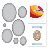 Spellbinders Nestabilities Dies Scored & Pierced Ovals S4-906