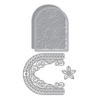 Spellbinders Dies Joy Crescent Card Builder Holiday Medley S5-466