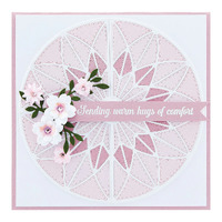 Spellbinders Die Quilted Stained Glass Window Etched Dies S5-543