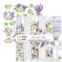 Lavender Love Paper Pad - 8" x 8" (12 Sheets) By Scrap Boys