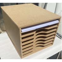 Scrap Dragon A3 Paper MDF Storage Rack Unit