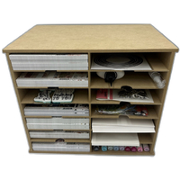 Scrap Dragon 6”x6” and 6”x8” Paper MDF Storage Rack Unit