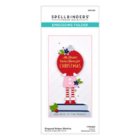 Spellbinders Embossing Folder Slimline Diagonal Stripes SES-024
