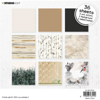 Studio Light Paper Pad 6x6 Winter Garden Collection Neutrals 36/Pkg