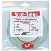 Scor-Pal Scor-Tape Premium Double-Sided Adhesive 1/8 inch x 27 yards